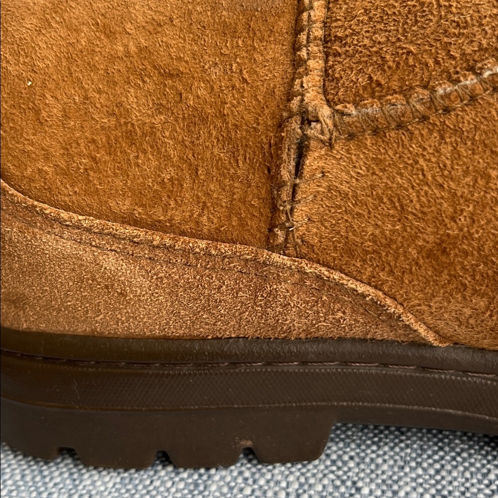 Ugg Ultra Tall Braided Back 5245 New Zealand‎ Label Sheepskin Rubber Sole Tasman - Picture 2 of 14